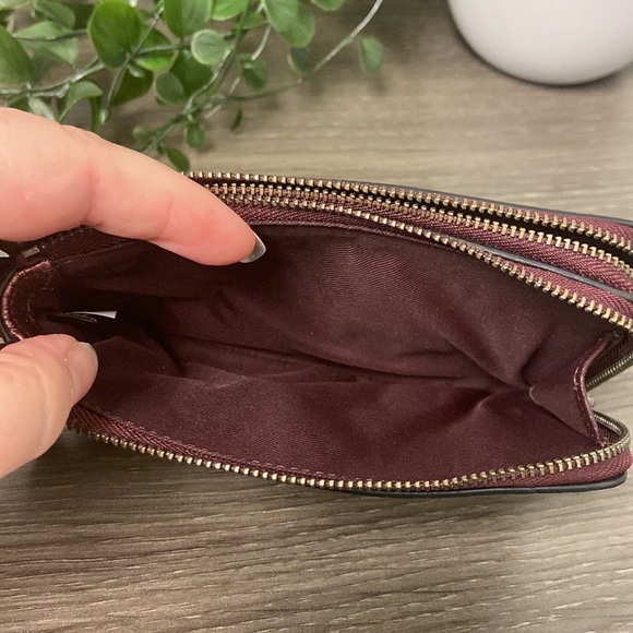 Coach Double Zippered Wristlet - Picture 14 of 16